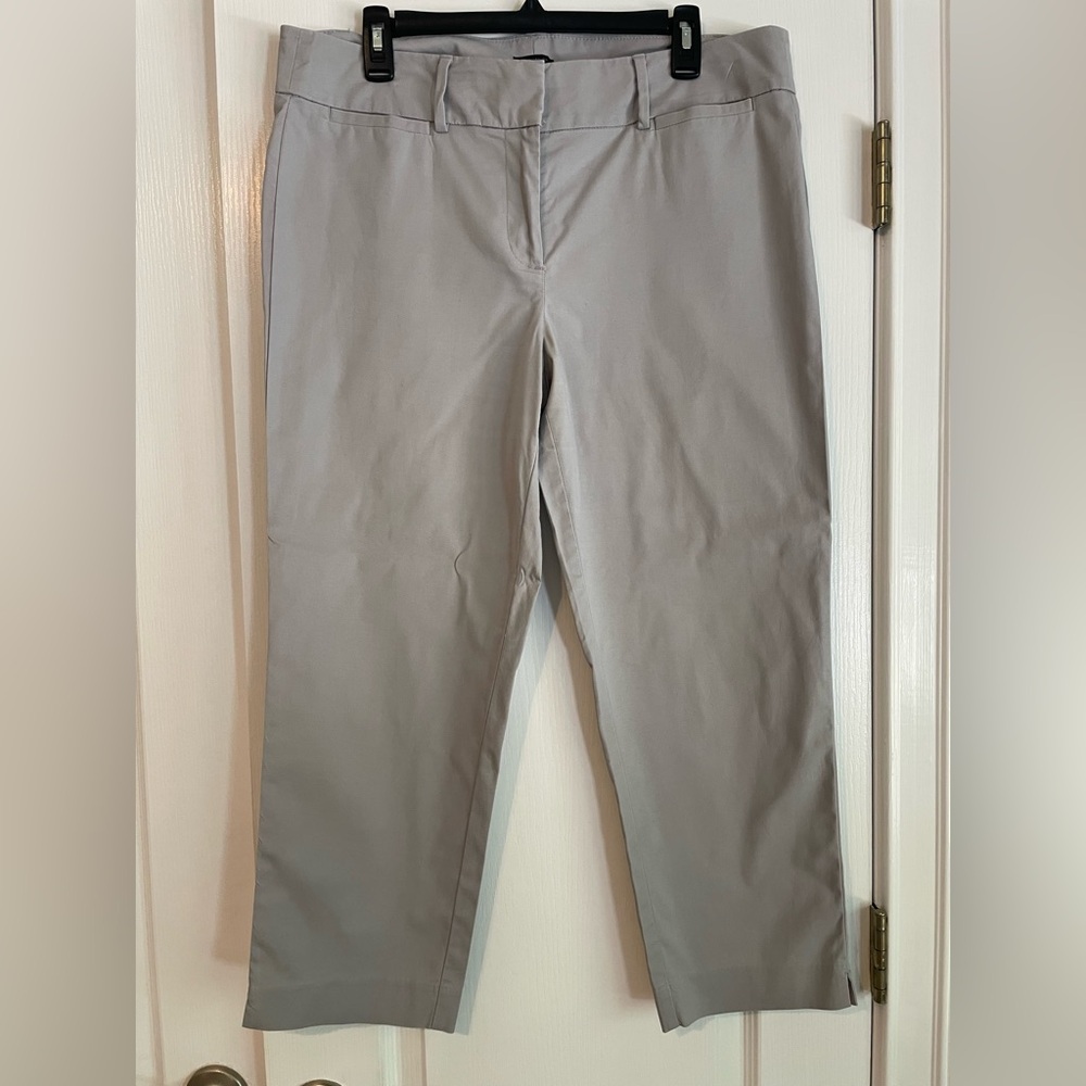 Ann Taylor Factory Light Gray Versatile Ankle Pants